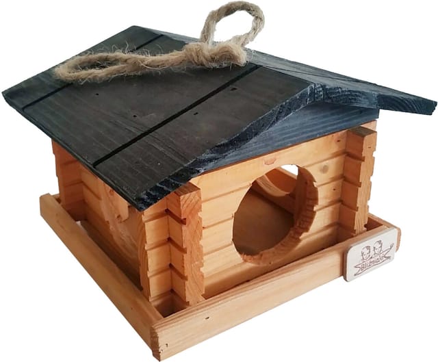 Vogelhaus Sweden Style FSC-zertifiziert Holz-Vogelhäuschen 31,5 x 28,5 x 19 cm