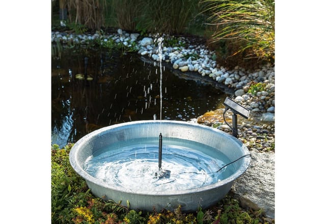 esotec Teichpumpe Wasserspiel Solar-Springbrunnen Kit 1,5/140 PRO Set 101905