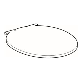 Cassini WC-Sitz mit Absenkautomatik, Befestigung von oben, Weiß/glänzend - Geberit