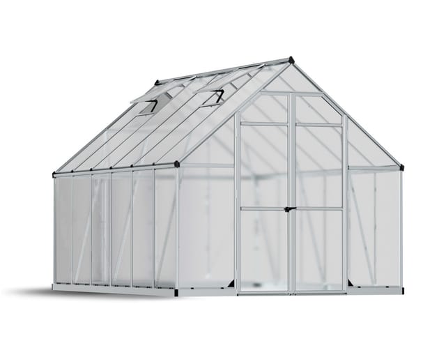 Palram - Canopia Aluminium Gewächshaus Essence 812 Silber 366x243x231 cm