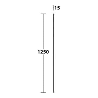 Keuco - Zubehör - Brauseschlauch, 125 cm, schwarz matt 54995371200