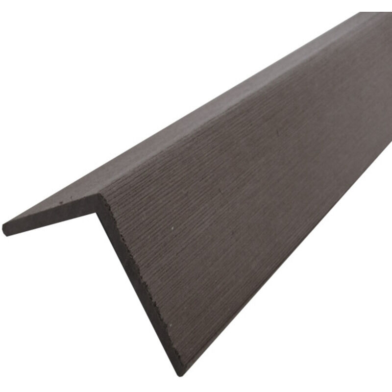 WPC-Eckprofil Anthrazit 6x6x270 cm für Fassadenverkleidung