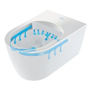 Me by Starck - Wandklosett mit WC-Sitz SoftClose, Rimless, Alpinweiß 45300900A1 - Duravit