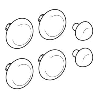 Set Puffer für WC-Deckel Eurotrend - Geberit