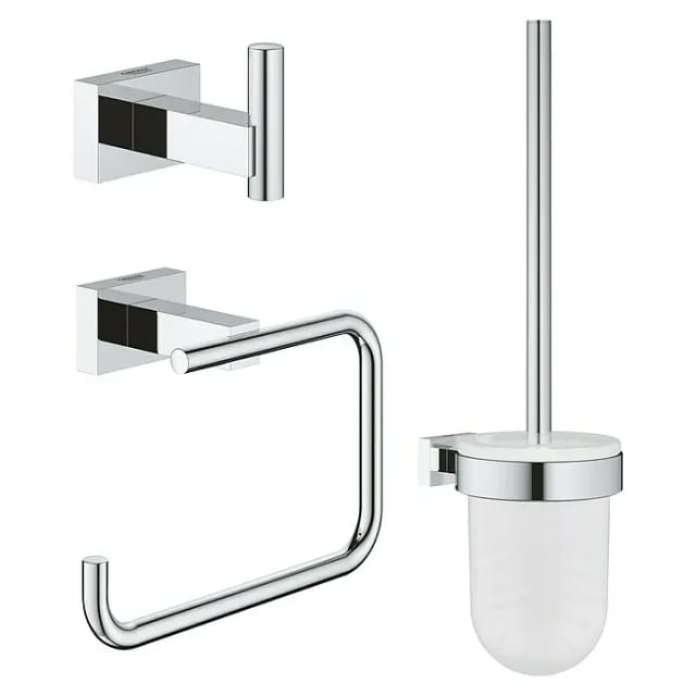 Essentials Cube - WC-Accessoires-Set, verchromt 40757001 - Grohe