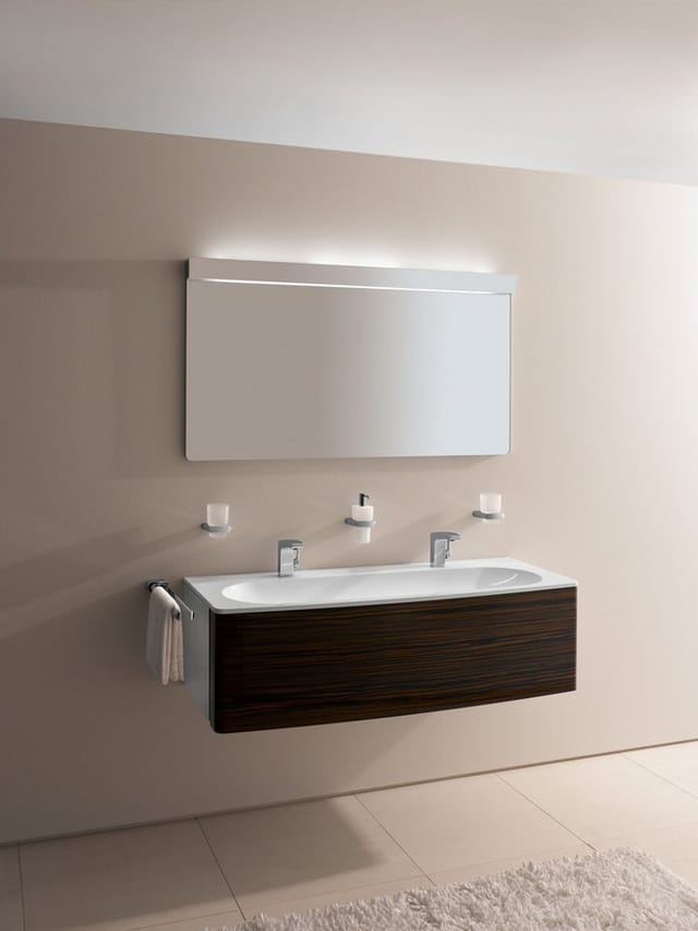 Keuco - Elegance - Seifenspender mit Halter, 220 ml, Glas matt/Chrom 11653019000