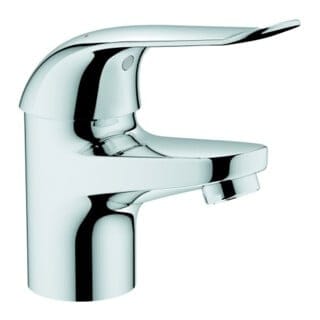 Grohe Euroeco Special Einhand-Waschtischbatterie, Einlochm., glatter Körper, 35mm Keramikkartusche, Hebellänge 120mm, Chrom