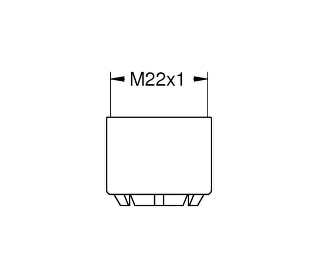 M22 x1 Mousseur Strahlregler Einsatz 07757000 verchromt - Grohe