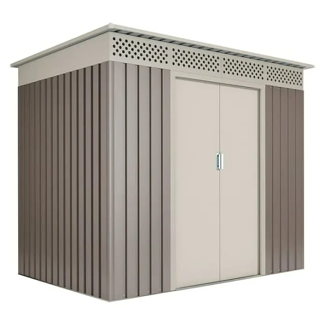Nykop Metall-Gartenhaus 3,02m2 - 10 Jahre Garantie - 213x142x184cm. Metall-Schuppen