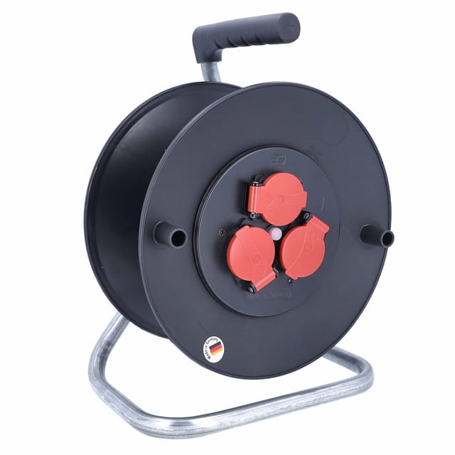 As-schwabe - Kunststoffkabeltrommel Leer Ø285mm für ca. 40m Kabel IP44