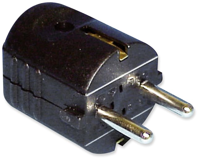 As-schwabe - as Schwabe 45032 Schutzkontaktstecker Kunststoff 230 v Schwarz IP20