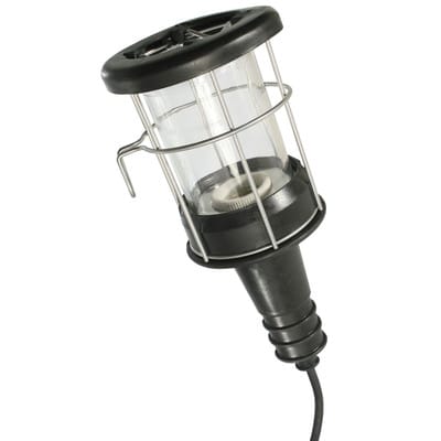 As-schwabe - Baustellenlampe Gummi-Handleuchte, 100 Watt 230 Volt Hängelampe, 47250