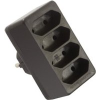 As Schwabe EuroStecker 4fach, schwarz (ohne KiSi) 48412 Bild 2