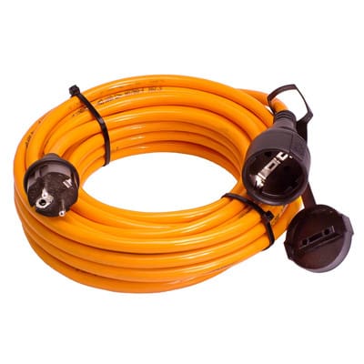 As-schwabe - as Schwabe 59105 Strom Verlängerungskabel 16 a Orange 5.00 m H07BQ-F 3G 1,5 mm²
