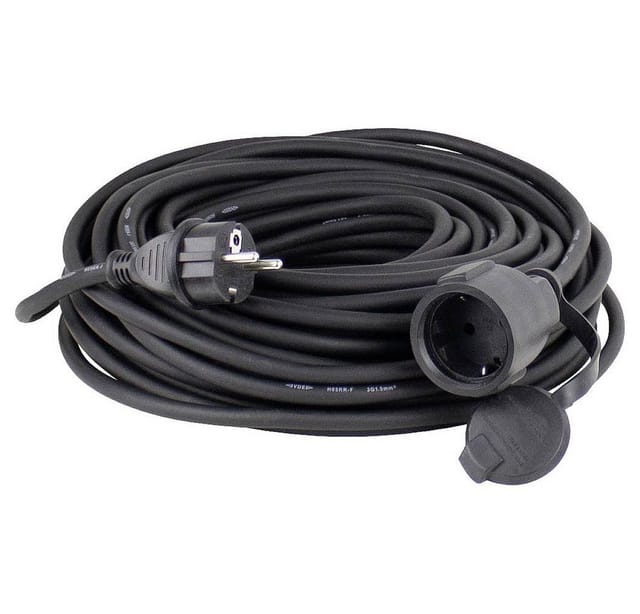 As-schwabe - as Schwabe 60336 Strom Verlängerungskabel 16 a Schwarz 20.00 m H07RN-F 3G 1,5 mm²