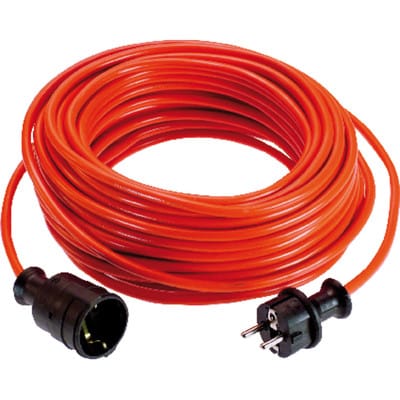 Verlängerungskabel 25 m IP20 Rot Stromkabel H05VV-F 3G1,5