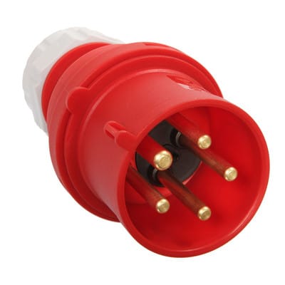 As-schwabe - cee Phasenwendestecker 400V 32A 5-polig 6h Schraubkontakt IP44
