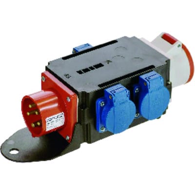 As-schwabe - CEE-Adapter mixo brigach 1xCEE-Stecker 400V, 16 a, 5-polig IP44