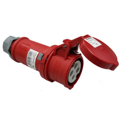 Cee Kupplung 400V 32A 4-polig 6h mit Schraubkontakt IP44