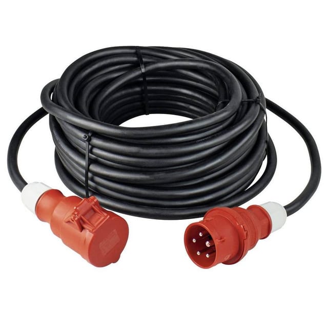 As-schwabe - Verlängerung Phasenwendestecker 16A 11kw 5m H07RN-F 5G1,5 IP44