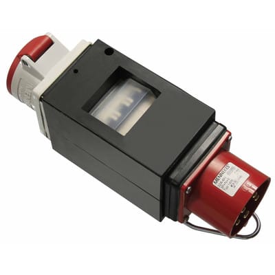 As-schwabe - mixo Adapter 'nahe' 400V/16A/5P, mit ls C16A, 1xCEE400V/32A/5P, IP44