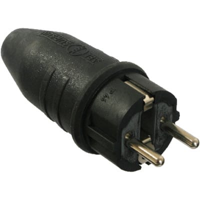 Gummistecker Schutzkontaktsystem bis 2,5mm² 230V 16A IP44