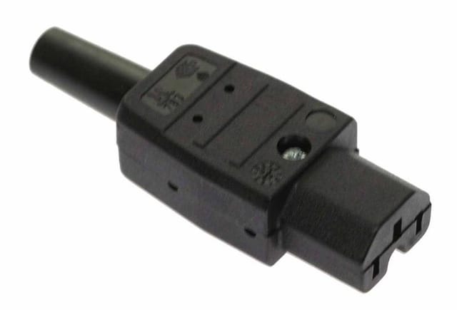 As-schwabe - as Schwabe 62082 Warmgeräte-Steckverbinder Stecker, gerade Gesamtpolzahl: 2 10 a Schwarz 1 St.