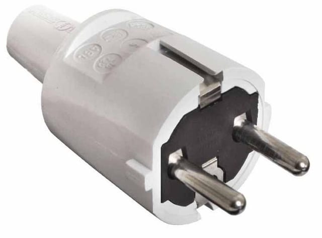 As Schwabe 62220 Schutzkontaktstecker pvc 230 v Grau
