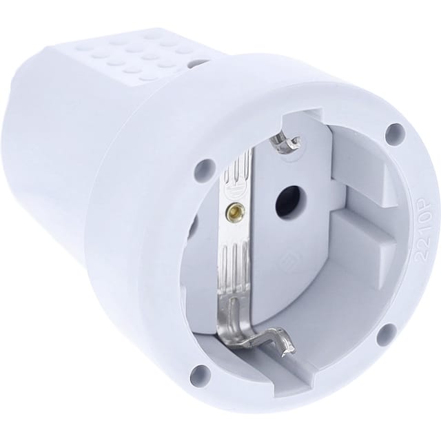 As Schwabe 62223 Schutzkontaktkupplung pvc 230 v Grau IP20