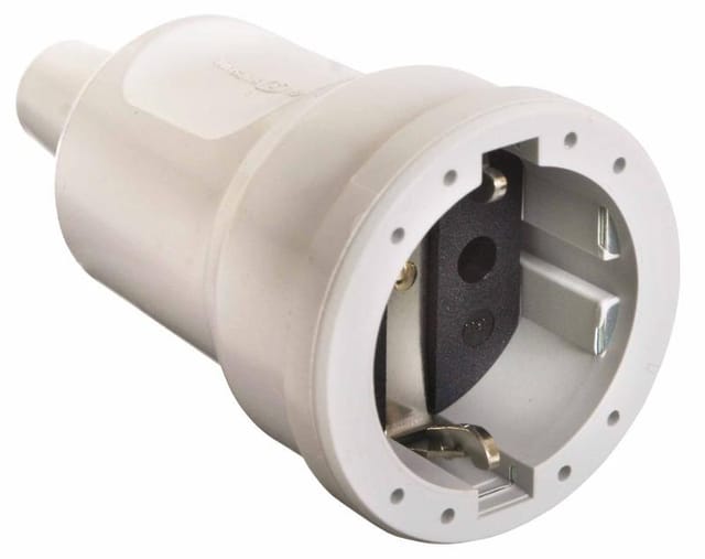 As Schwabe 62224 Schutzkontaktkupplung pvc 230 v Weiß