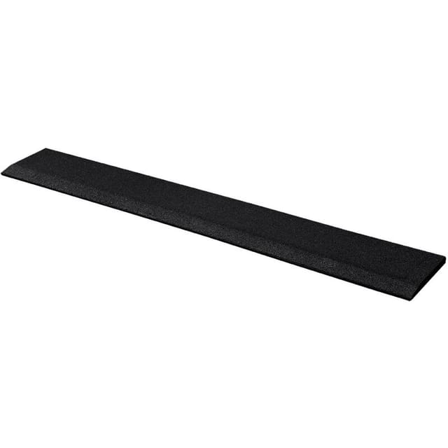 Gummikante für Sportboden - 108 x 16 cm - 15 mm dick - Schwarz