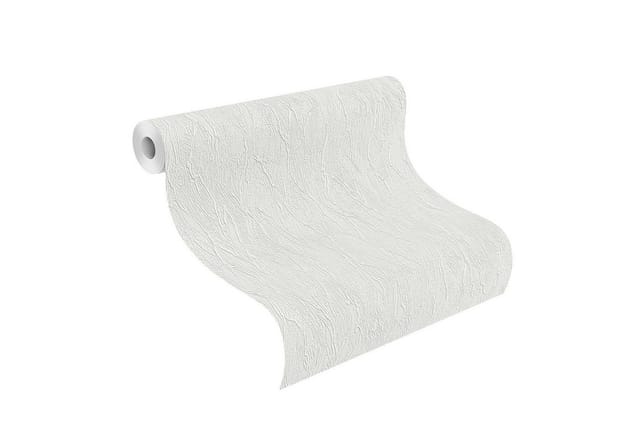 Rasch - Selection 348125 Papiertapete Einfarbig 0.53 m x 10.05 m Weiß
