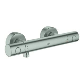 Thermostat-Brausebatterie Grohtherm 1000 c Wandmontage, Supersteel - Grohe
