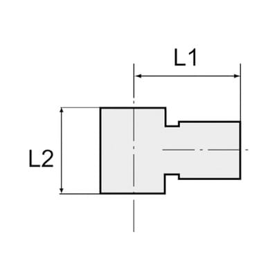 Riegler - L-Ringstück, für Hohlschraube g 1/8, Schlauch-Ø 6 mm, ms vern.