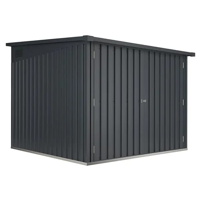 Hoggar - Fahrradgarage Metall 4 Fahrräder 4,2m2 Nyon – 206x204x163cm - 4 Fahrradspuren enthalten - Breite Doppeltüren