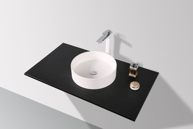 Glasdeals - slim - design Mineralguss Aufsatzwaschtisch MAW2365