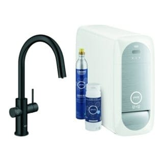 Starterkit GROHE Blue Home 31541 azb. Mouss. BT/WIFI C-Ausl. velvet black