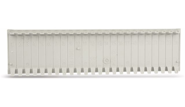 F-TRONIC Abdeckstreifen, 12 Einheiten, lichtgrau