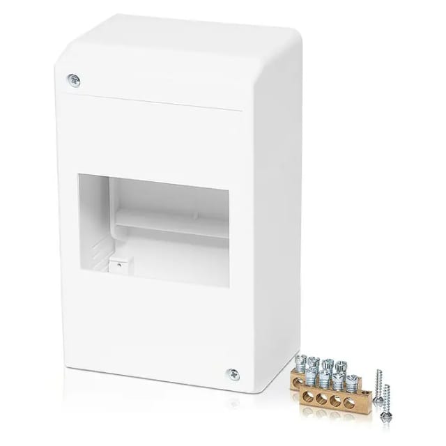 F-tronic - 7260013 KV04K Verteilerschrank Aufputz Anzahl Teilungen = 4 Anzahl Reihen = 1 Inhalt 1 St.