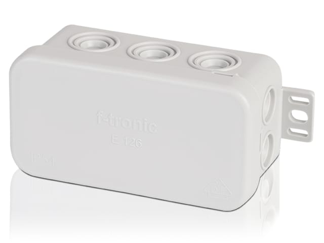F-tronic - 7340141 Abzweigkasten (l x b x h) 75 x 37 x 40 mm Lichtgrau IP54 10 St.
