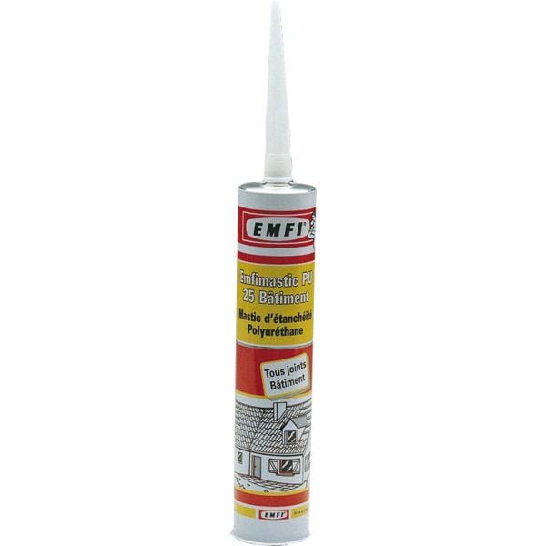Emfi - PU25 Polyurethan-Dichtstoff - Weiß - 300 ml Kartusche - 74064BE338
