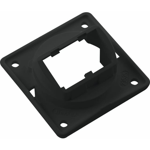 Berker - Integro Flow/Pure Trägerplatte für Mini Jack Einsätze schwarz glänzend