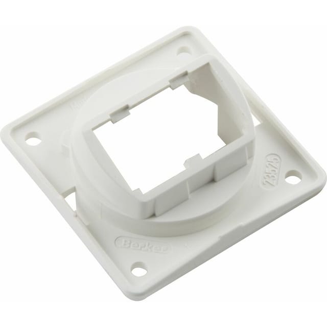 Berker - Integro Flow/Pure Trägerplatte für Mini Jack Einsätze polarweiß glänzend