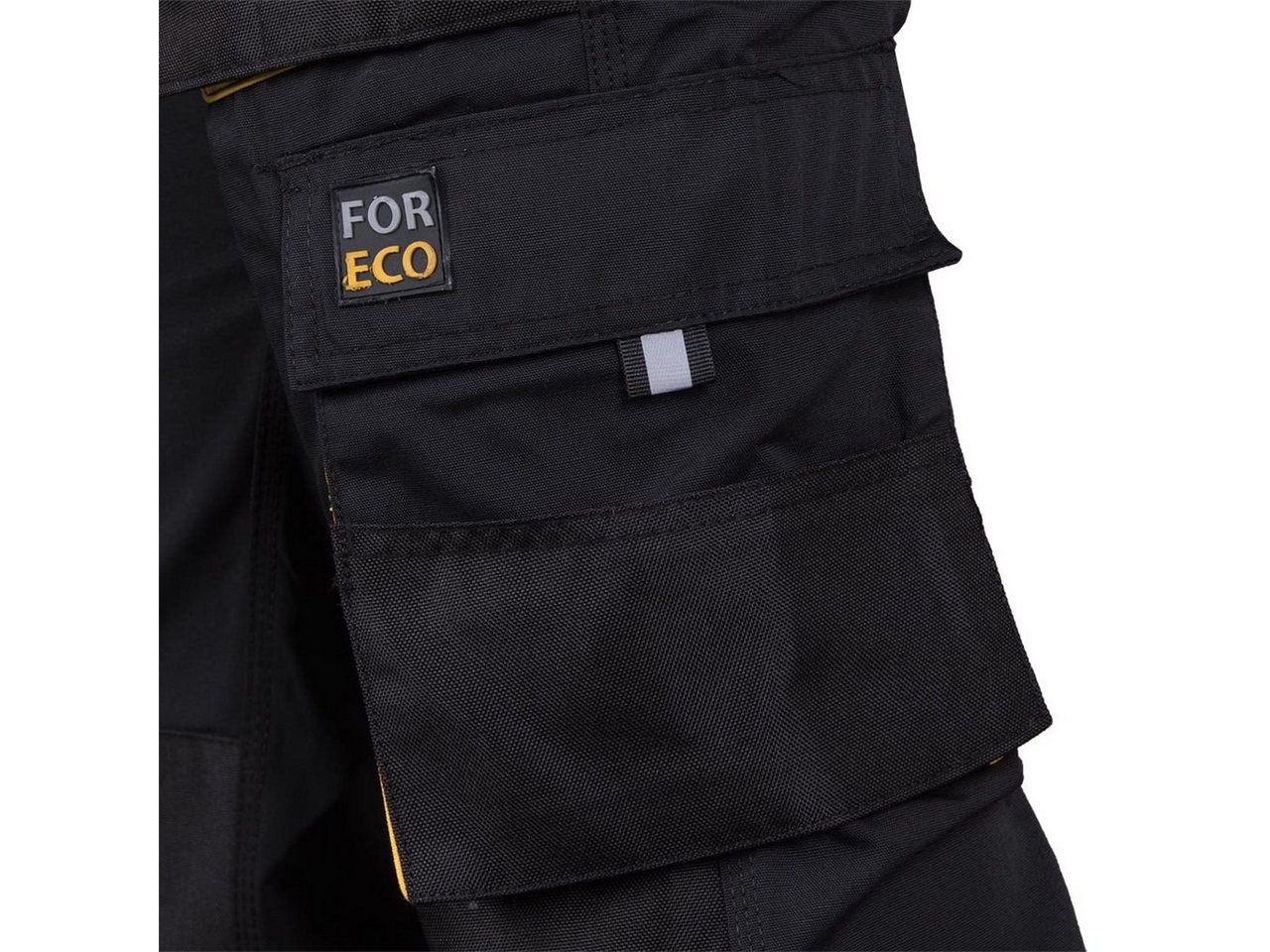 Arbeitshose schwarz mit Kniepolstertaschen, 260g/m² 54 Bild 4