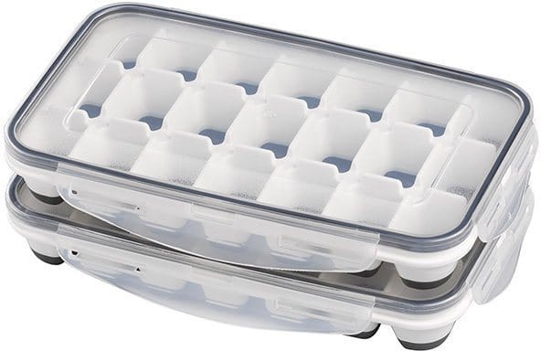 Eiswürfelform 2er Set mit Deckel