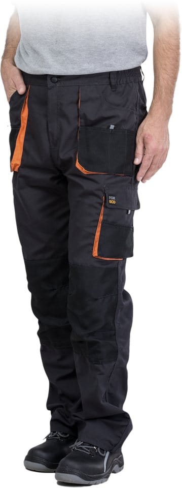 Arbeitshose schwarz mit Kniepolstertaschen, 260g/m² 48