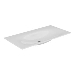 Keuco - edition 11 Einbauwaschtisch aus Keramik, 1055x17x538mm, mit