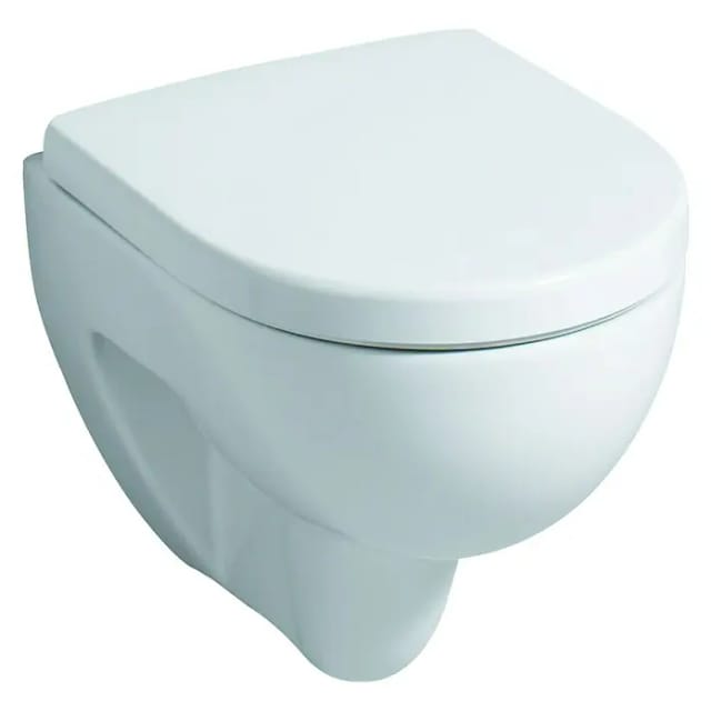 Renova Compact Wand-WC Tiefspüler, verkürzte Ausladung Tiefe 48cm, Weiß/KeraTect - Geberit