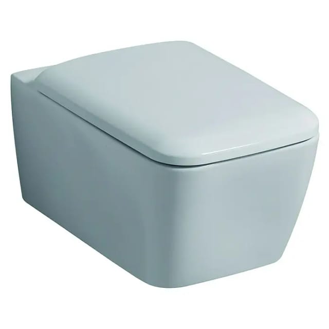Geberit iCon Square Wand-WC Tiefspüler, geschlossene Form, Rimfree Tiefe 54cm, Weiß