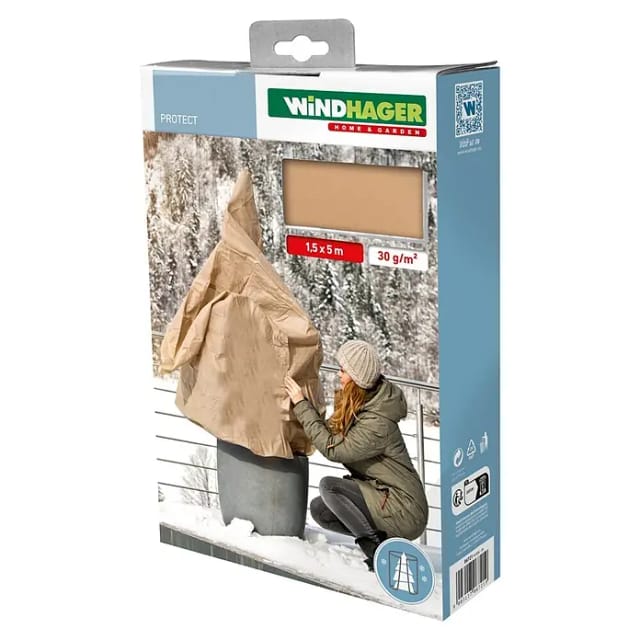 Windhager Winter-Vlies Protect 5 x 1,5 m, beige Schutzvlies